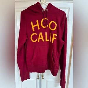 Men’s Hollister Burgundy Hoodie Size Medium